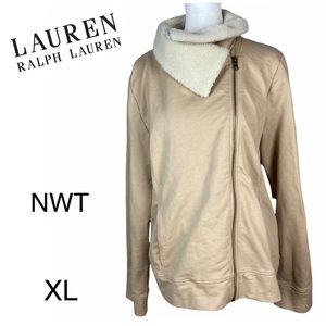NWT Lauren Jeans Co Cardigan Side Zip size  XL
